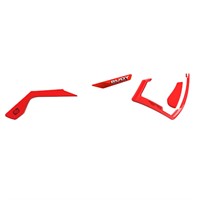 Defender Kit AC210140A Red Flou rubber-Red Flou/white emblems