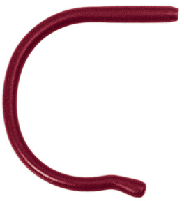 Temple tip sport/adult/wine-red, length 90 mm
