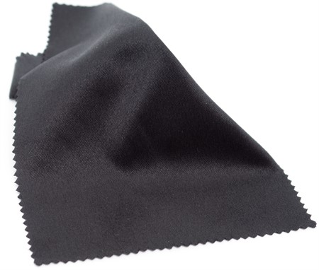 Microfibre cloth optilux 20 x 20 cm Black ZIG-ZAG-CUT