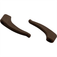 Non-slip temple ends, 4.3 x 2.8 mm Brown  5 pairs