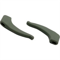 Non-slip temple ends, 4.3 x 2.8 mm Pewter Green  5 pairs