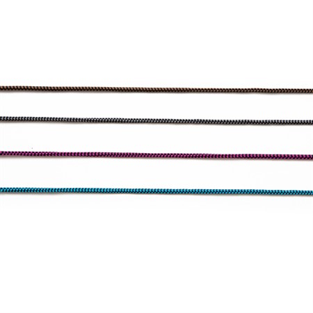 Elastic cord striped assorted, 8 pcs (2 pcs each colour), 65 cm