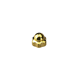 Dome nut steel gold 1,2 100pcs