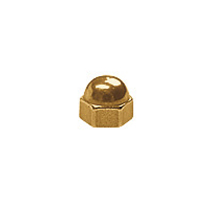 Dome nut brass gold 1,2 100pcs