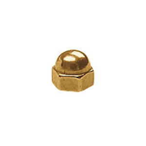 Dome nut brass gold 1,4 100pcs