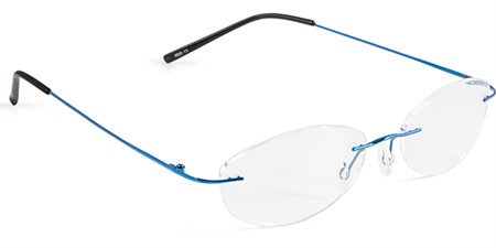 Rimless frame 51-17 with sleeves mounting Blue 51-17