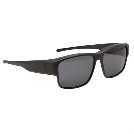 Riga Overspecs plastic matte black big Grey 63-14