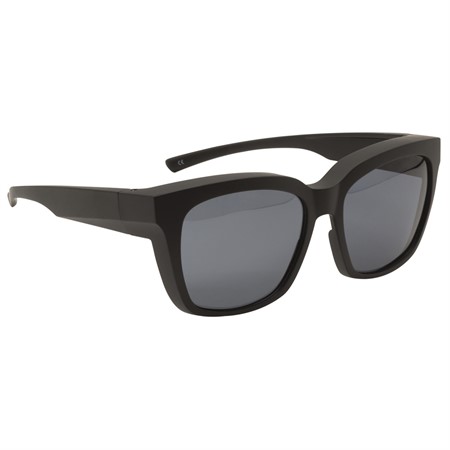 Rome Overspecs plastic Matt Black Square big Grey 63-14