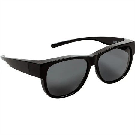 Dublin Overspecs Rectangular S Black shiny Lens: Grey 80-85% tint