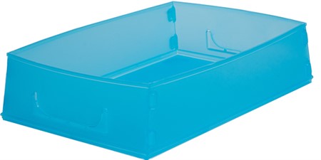 Job tray foldable, light blue 10 pcs
