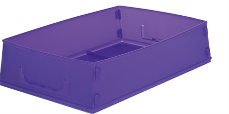Job tray foldable, purple 10 pcs