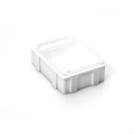 Snap-lid box white medium 4 pcs