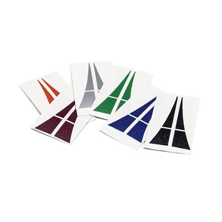 LEADER C2 colour temple sticker, 6 pairs, assortment 2