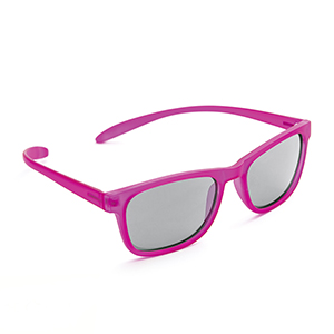 Kids Sunglasses Plastic Fuchsia with Grey Lens 51-18