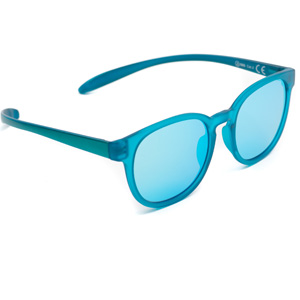 Kids Sunglasses Turquoise, Grey polarising Turquois Mirror Coating 48-