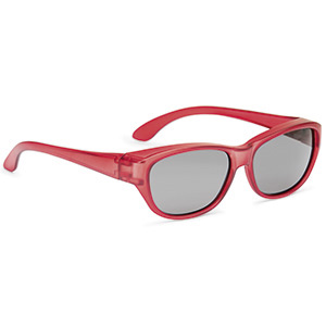 Overspecs plastic red oval 61-16