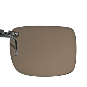 Polarized clip-on  brown 48x40mm (75-80%) 48x40 for plastic frames