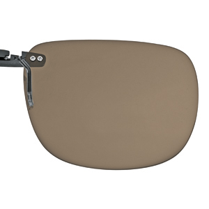Polarized Clip on brown (75-80%) 56x46 for plastic frames