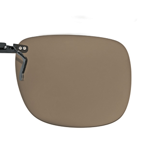 Polarized Clip on brown (75-80%) 62x52 for plastic frames