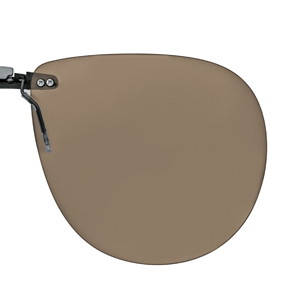 Polarized Clip on brown (75-80%) 62x54 for plastic frames