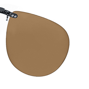 Polarised Clip on brown (75-80%) 62x54 for metal frames