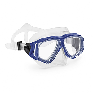 Diving mask for beginners, blue