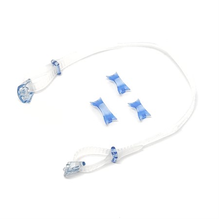 View swimming goggles assembly kit, SWIPE anti-fog coating,Transp-blue