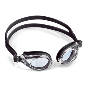Swimming goggle black/transp. lenses - plano lenses