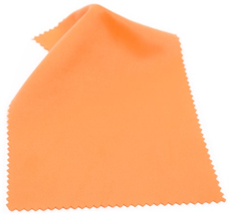 Microfibre cloth optilux Orange 10 x 15 cm ZIG-ZAG-CUT