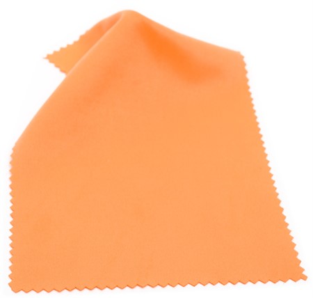 Microfibre cloth optilux Orange 15 x 18 cm ZIG-ZAG-CUT