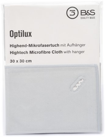 Microfibre cloth optilux 30 x 30 cm Light Grey